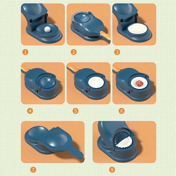 2 In 1 Dumpling Maker | Samosa Maker Without Box (random Color) | Best Quality Samosa Maker