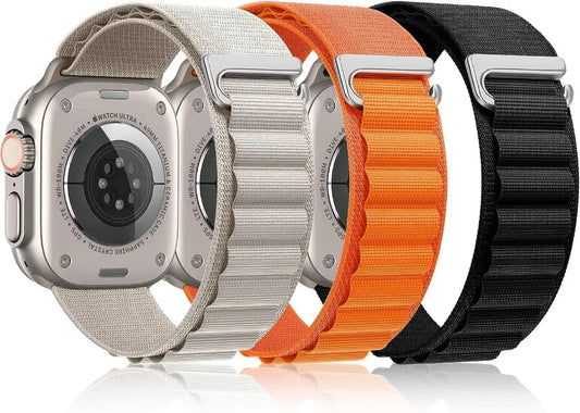 Alpine Loop Band for Apple Watch 5, 6, 7, 8, 9, 10 - Nylon Strap for 40mm, 41mm, 44mm, 45mm, 49mm iWatch Ultra Series