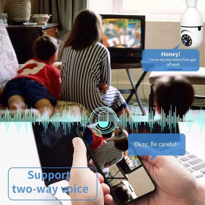 CCTV 1080P Full HD CCTV Camera CCTV Camera Wifi Smart Camera Wifi Camera Home Security Camera Smart Camera Wifi CCTV Wifi Camera Blub Socket Security Camera For Home