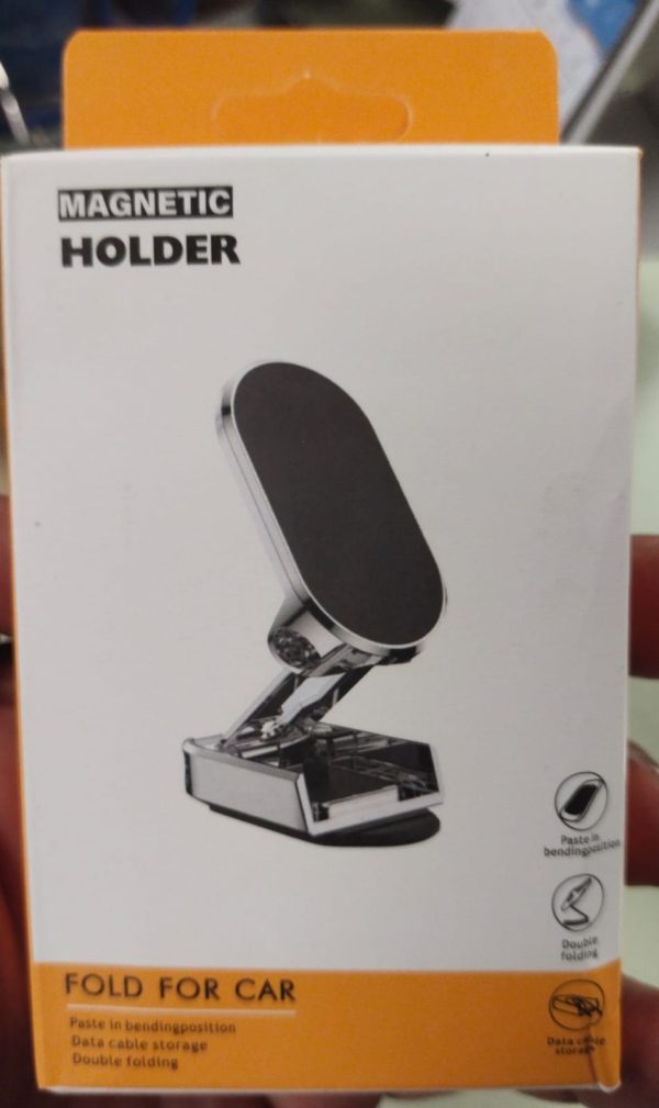 Folding Car Mobile Phone Bracket Base Strong Magnetic Suction 360 Degree Rotating Adjustable Height Air Outlet Navigation Holder – Mobile Stand – Phone Stand – Stand For Mobile Phone