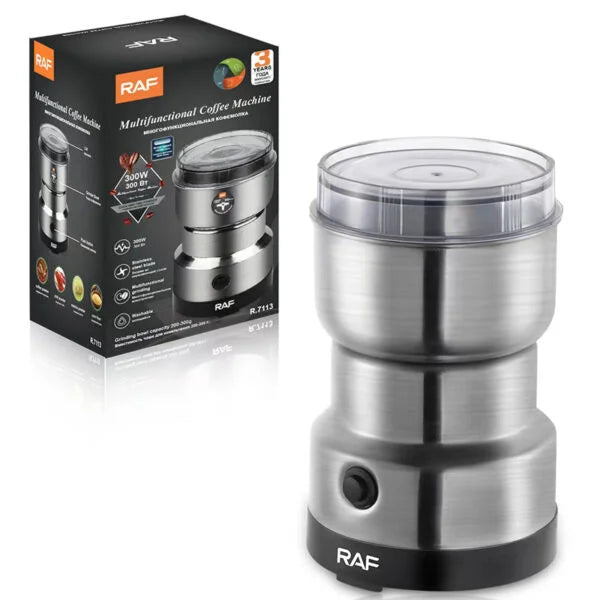 ( Nw000438 ) Raf Multi Purpose Electric Coffee Grinder Automatic Coffee Spice Bean Grinder Stainless Steel