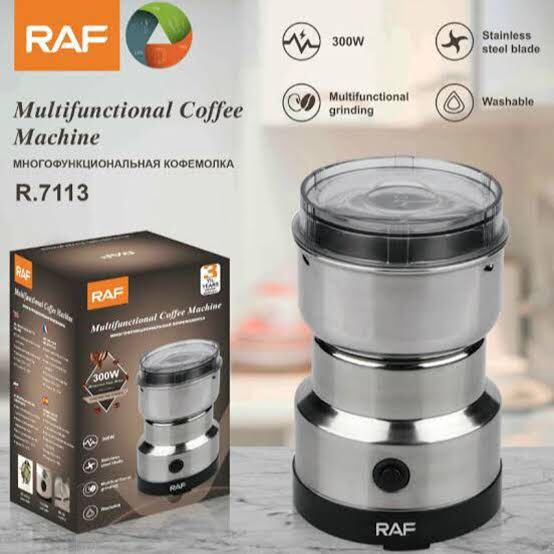 ( Nw000438 ) Raf Multi Purpose Electric Coffee Grinder Automatic Coffee Spice Bean Grinder Stainless Steel