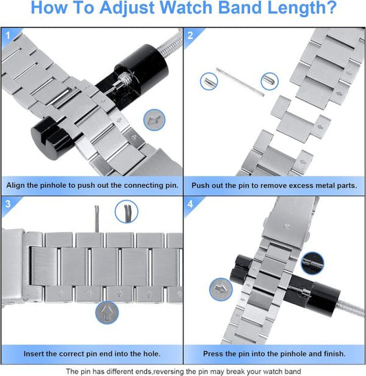 Stainless Steel Watch Band Quick Release Replacement Metal Smart Watch Strap