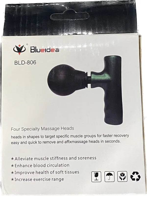 Black Mini Fascial Gun Deep Muscle Massager Mini Head And Face Massager Portable Suitable For Gym
