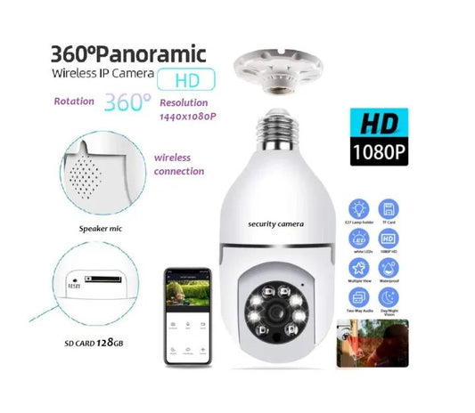 CCTV 1080P Full HD CCTV Camera CCTV Camera Wifi Smart Camera Wifi Camera Home Security Camera Smart Camera Wifi CCTV Wifi Camera Blub Socket Security Camera For Home