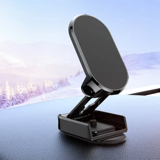 Folding Car Mobile Phone Bracket Base Strong Magnetic Suction 360 Degree Rotating Adjustable Height Air Outlet Navigation Holder – Mobile Stand – Phone Stand – Stand For Mobile Phone