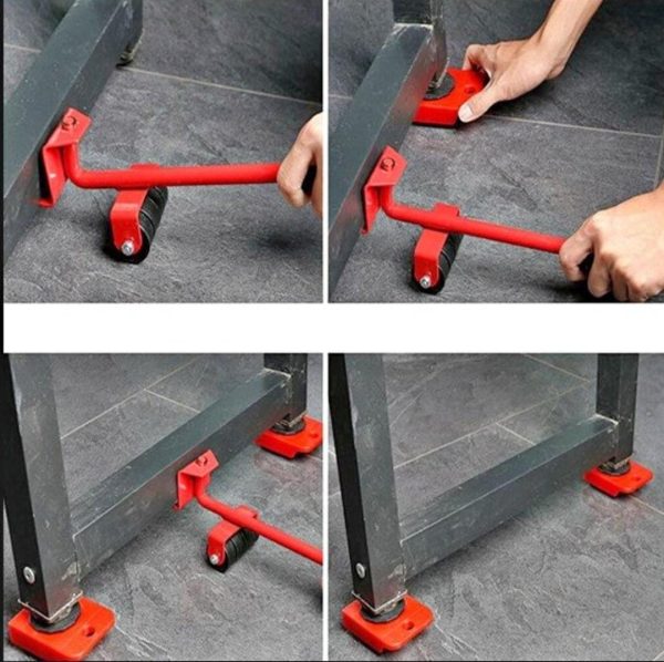 Furniture Lifter Mover Tool Set – Heavy Load Moving Rollers & Lifting Tool For Furniture And Home Appliances