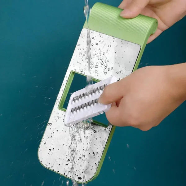 Multifunctional Vegetable Cutter Grater For Vegetables Slicers – Shredders Peeler Carrot Fruit Vegetable Cutting Kitchen Tool – 05 Blades Vegetable Cutter ( Random Colors)