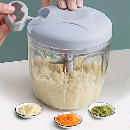 ( Nw000432 ) Hand Pulled Multipurpose Chopper & Cutter | Rope Pulled Chopper Multifunctional Meat Grinder, Vegetable Cutter (random Color)