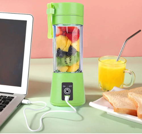 Portable Mini 6 Blade Juicer Blender | Outdoor Juicing Cup (380ml) – Rechargeable