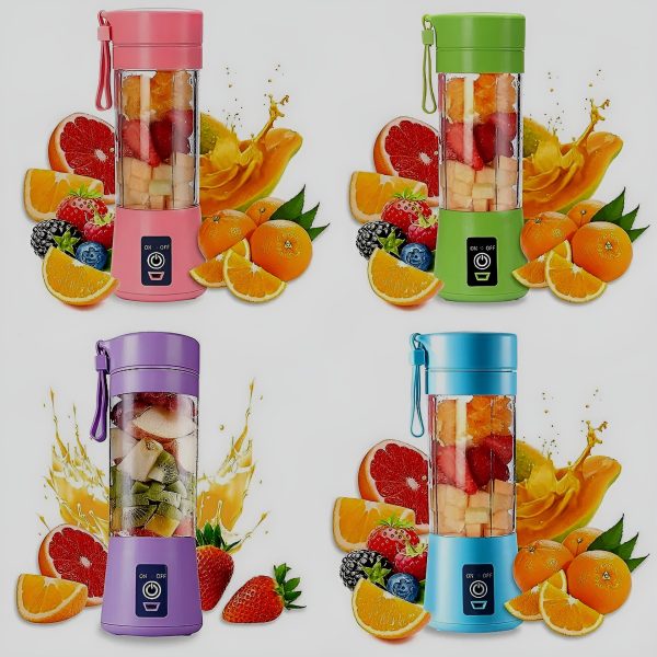 Portable Mini 6 Blade Juicer Blender | Outdoor Juicing Cup (380ml) – Rechargeable