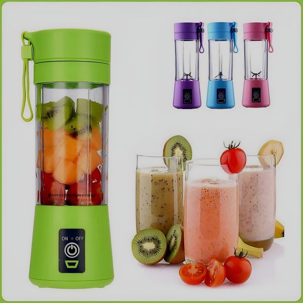 Portable Mini 6 Blade Juicer Blender | Outdoor Juicing Cup (380ml) – Rechargeable