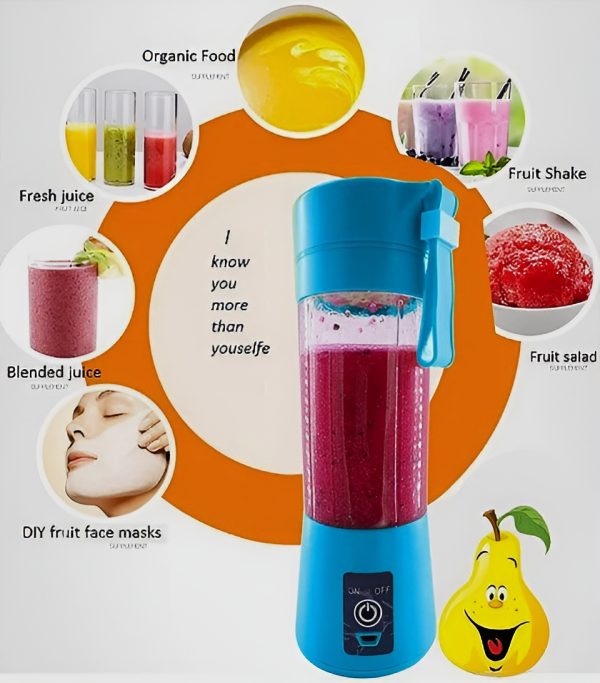 Portable Mini 6 Blade Juicer Blender | Outdoor Juicing Cup (380ml) – Rechargeable