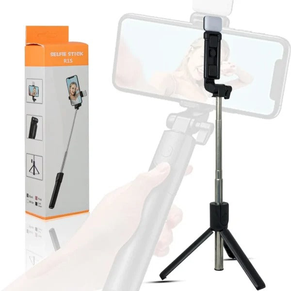Selfie Stick Tripod R1s Bluetooth Remote Control Tripod Selfie Stick New Model With Wireless Remote Shutter Compatible With All Cell Phones
